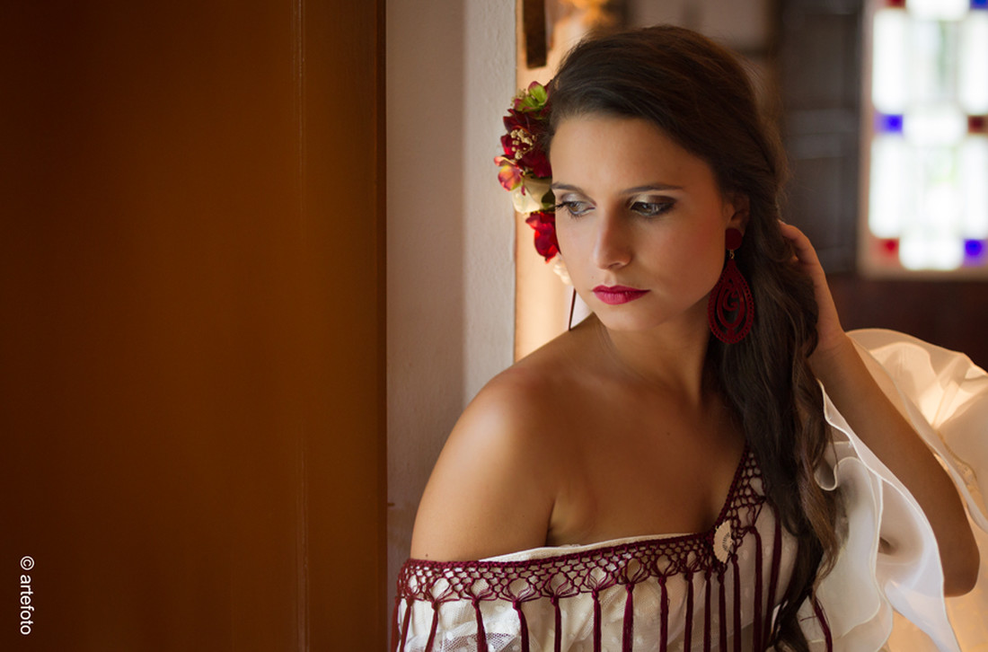 retratos fotos gitana exteriores